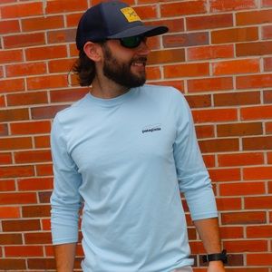 Men’s Light Blue PATAGONIA Long Sleeve Shirt